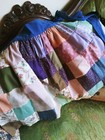 Vintage Ladies Half Apron Handmade Patchwork Multi Color M l