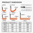 12-pack Steel Garage Storage Utility Double Hook Wall Organizer For Garden Tools