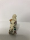 Vintage Japanese Netsuke Figurine  7 Bald Laughing Man Pink Fruit 1940s-1950s