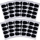 80 Pcs 0 8mm Food-grade Silicone Mouthpiece Cushions For Sax   Clarinet - Black