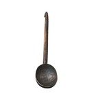 Handcarved Tall Crock Wooden Spoon Antique Farmhouse Primitive 17  Tall