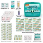 420 Piece First Aid Kit  6 Individual Boxes Of 70 Items Each - Contains Premi   