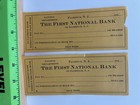 1930s First National Bank Florence New Jersey Blank Bank Check Vintage