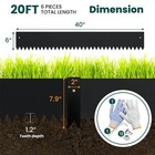 6 0 Inch X 6 Packs Metal Landscape Edging Garden Edging Border Metal Lawn Edging