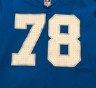2025 Detroit Lions  78 Gunner Britton Game Worn Size 46 Nike Nfl Football Jersey