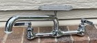 Vintage Farm Antique Chromed Brass Faucet With Soap Dish