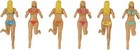 Drink Markers 6 Bosom Buddies Bikini Models Ladies Women Cocktail Wine Glass