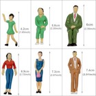 14pcs Model Train G Scale Sitting Figures 1 25 Painted People Different Poses
