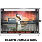 Fantasy Football Draft Board Kit 2025 - Color Player Stickers   Draft Board