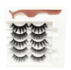 20 Pairs 3d Mink Magnetic Waterproof Eyelashes     4 Sets  eyeliner Not Included 