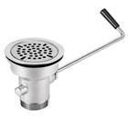 3 Pack Twist Lever Handle Waste Valve 3 5 Sink Opening Commercial Drain Strainer