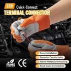 Rvievjp 50pcs D2 Quick Connect Wire Connectors     Optional Stripping Black