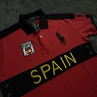 Polo Ralph Lauren Spain Rugby Polo Shirt Mens Size Large Red Esp 10 Big Pony