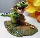 Wee Forest Folk Mouse Dragon Dress Up Green Retired Halloween Costume Wff Box