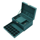 Large Jewelry Box Organizer Storage Case For Necklaces Rings Earrings Women Gift