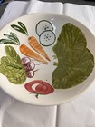Vintage Hand Painted Vegetables Ironstone Ware Large Serving Bowl Veggies 10   
