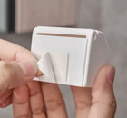 2pcs Waterproof And Dustproof Adhesive Razor Holder Wall Mounted Bathroom