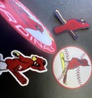  lot Of 4  St  Louis Cardinals Vintage Classic Logo Iron On Patch Jersey Patch