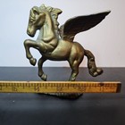 Vintage Solid Brass Pegasus Flying Horse Greek Mythology Statue Figure 4 8    Tall