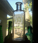 Madame M yale s Excelsior Hair Tonic 1890s Dug Hand Blown Hair Bottle