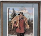 1985 American Archery Council Fred Bear Bobcat Signed Print  1000