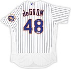 Mets Jacob Degrom Auto White Nike Authentic Jersey Size 44 18-19 Nl Cy Fanatics