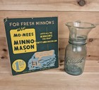 Rare Antique Vintage Mo-mees Minno-mason Minnow Trap W  Sign