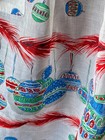 1950s - 1960s Vintage Christmas Holiday Hostess Apron - Organdy - Ornaments