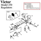 For Victor 250-80-540 Oxygen Regulator Rebuild repair Parts Kit