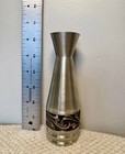 Vintage Norwegian Pewter Metal Viking Vase Norway  Scandinavian Art Cute  