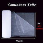 White Tulle Fabric 54 Inch X 40 Yards  120ft  Draping Mesh Tulle Bolt For Wed   