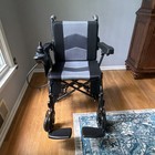 Electric Power Wheelchair 4-wheel Joystick W  Detachable Adjustable Footrests