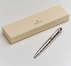 Rolex Silver Diamond Style Palladium Finish Ballpoint Pen     New In Box