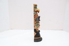 Vintage Carved Totem Pole Northwest Coast Native American Eagle 9 5  Tall