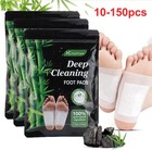 10-150pc Foot Detox Patches Pads Toxins Deep Cleansing Herbal Bamboo Organic Pad