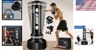 In Freestanding Punching Bag Set For Adults Boxing Mma Gloves Air Pump