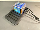 8-slot Stand For Nerdminer V2 Or Nmminer     3d Printed Tray Black Display Rack