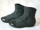 Adorable Vintage Porcelain Black Side Button High-top Baby Shoes