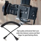 2 5mm To Male Flash Pc Sync Cable Camera Flash Trigger Cord 30-100cm For Dslr