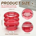 Glass Candle Holders Glass Taper Candle Stand Burgundy