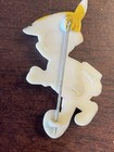 Vintage Celluloid Pinocchio Brooch Pin 1940s Walt Disney Original Wdp