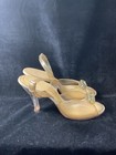 Vintage Bronzinni  Acrylic Custom Made High Heel Pumps Rhinestone   1