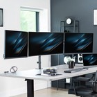 Vivo Telescoping Triple Monitor Desk Mount  Heavy Duty Flush-to-wall Stand