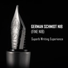 Kp02 Fountain Pen Fine Nib With Ink Converter  Titanium Alloy Calligraphy Pen   