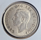 1937 Canada  1 Dollar Silver Coin  800 - King George Vi  166 