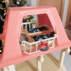 Vintage Little Tikes Dollhouse Grandmas Cottage House Pink Roof Mid Century Mcm