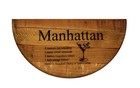 Engraved Whiskey Barrel Head Sign     Personalized Half Barrel Lid Wall Decor