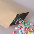 New Flat Brown Kraft Quickqlick    Mylar Bags Pouches Multiple Qty Sizes