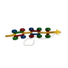 Vintage Kouvalias Wooden Walking Centipede Pull Toy Made In Greece 70 s