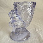 4 Fenton Glass Easter Rabbit Egg Cups Pink Yellow Green Purple Williams-sonoma